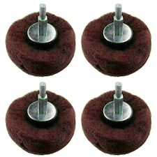 Dome Shaped Sanding Polishing Cleaning Mop 75mm Width 240 Grit 6mm Shank 4pk