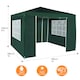 image 2 of MCC Direct 3x3 Event Gazebo Green with Sides | Green | Green