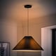 image 2 of ValueLights Akira Black Paper Pleated Single Drop Ceiling Pendant Light