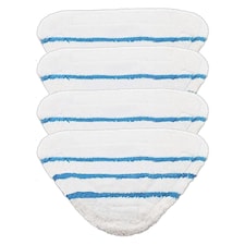 SPARES2GO Washable Microfibre Cover Pads for Bush SMB1501 SMB1501UK Steam Cleaner Mop (Pack of 4)