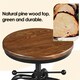 image 4 of Yaheetech Vintage Industrial Bar Stool Brown Brown