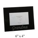 image 4 of Impressions Photo Frame Black/Crystal "Grandma" 4"x6"