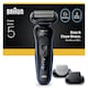image 2 of Braun Series 5 Electric Shaver, Up to 50 min, +2 Attachments, 52-B1650S, Blue