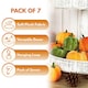 image 4 of Marco Paul Pack of 7 Plush Pumpkin Autumn Decor