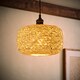 image 3 of ValueLights Bjorn Doughnut White Rattan Twine Pendant Shade | White