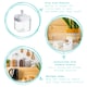 image 2 of Argon Tableware Flip Lock Plastic Food Storage Containers - 500ml - White - Pack of 9