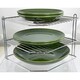 image 2 of Buckingham 3 Tier Kitchen Plate Organising Rack 28 cm ,  Chrome