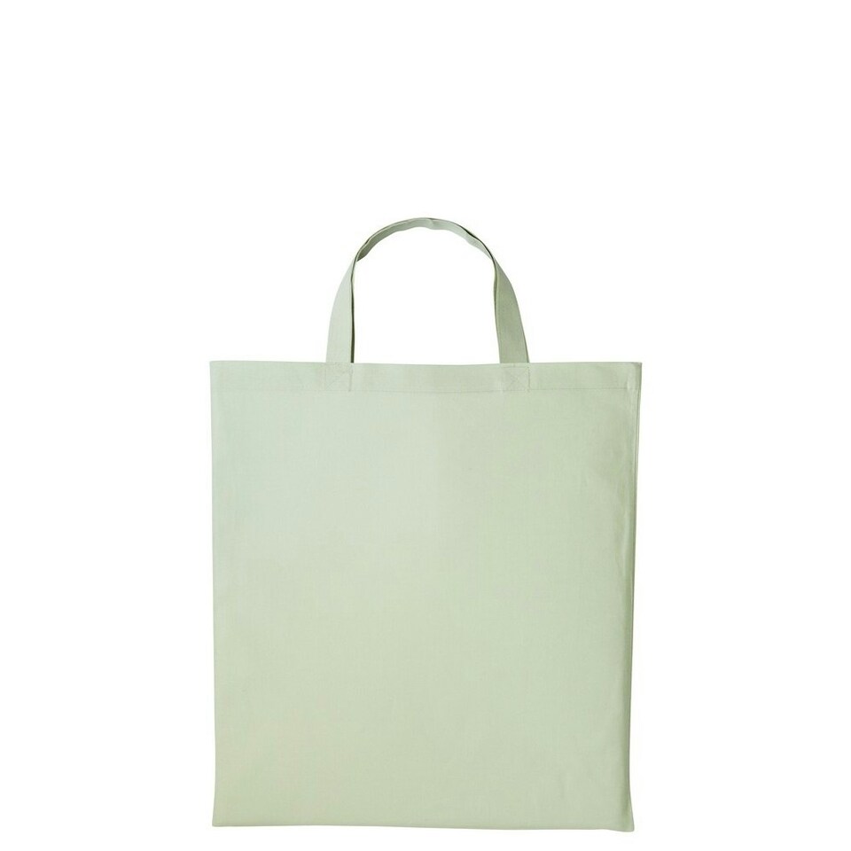 Nutshell Cotton Short Handle Shopper - Pastel MInt - One Size Blue