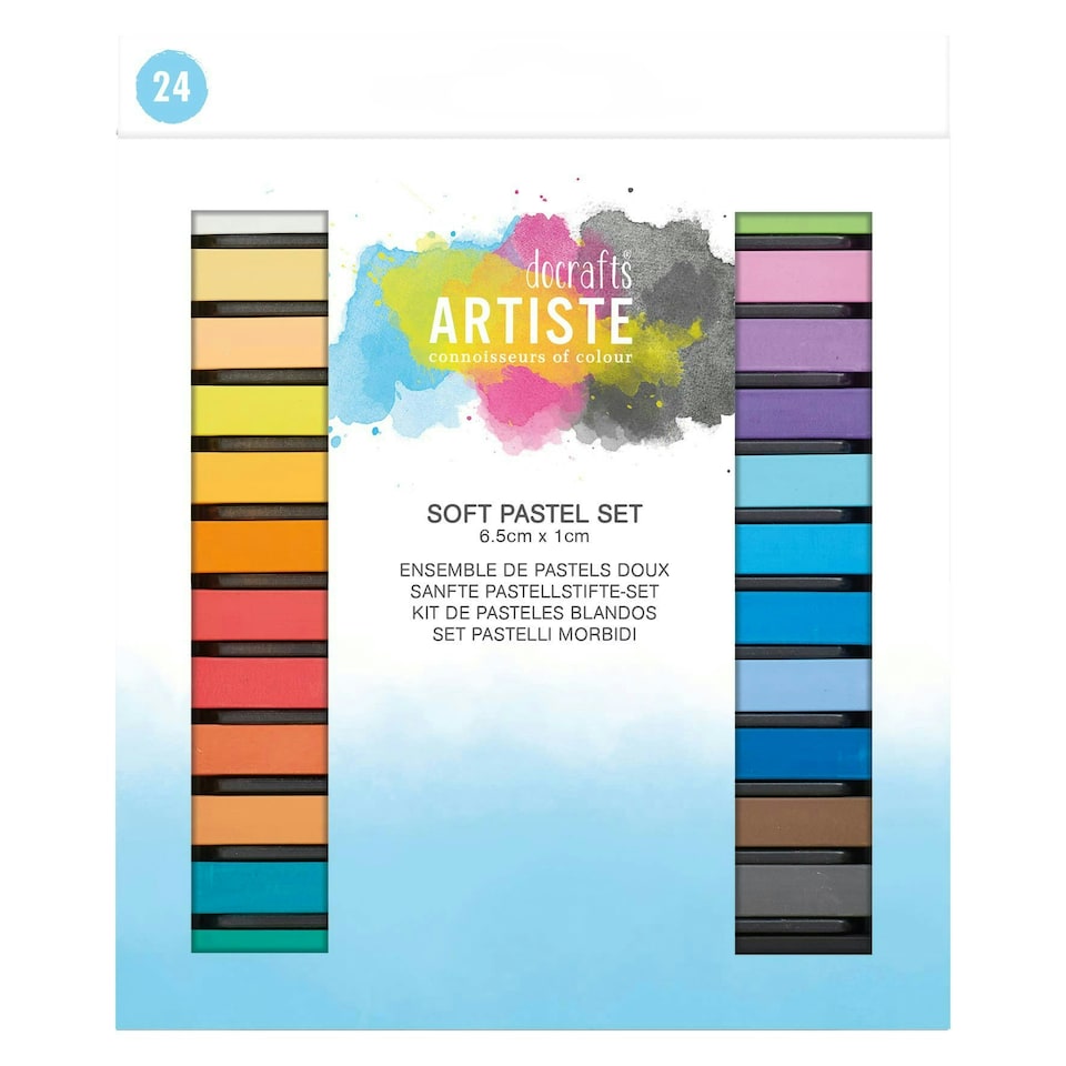 image 1 of Artiste Pastels, Multicoloured, Pack Of 24, Soft