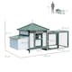 image 7 of PawHut Chicken Coop Hen Poultry House w/ Nesting Box Outdoor Run Patio Wooden