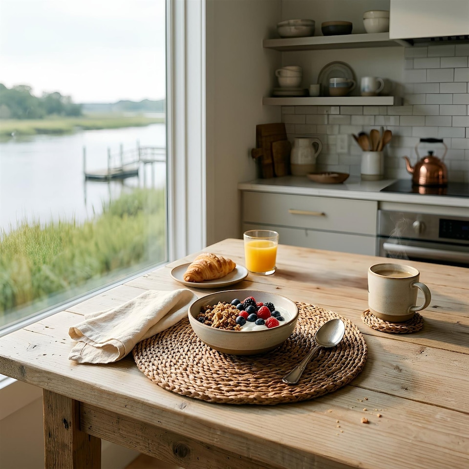 image 1 of Argon Tableware Round Coasters - 10cm - Set of 6 - Woven Seagrass Bar Drink Mat Table Protector Coasters