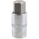 image 1 of 17mm Hex Bit Metric Allen Socket Male 1/2" Drive 55mm Length Strengthened Tip