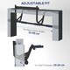 image 4 of SPORTNOW Multi-Grip Pull Up Bar, Chin Up Bar Doorway with Non-Slip Grips