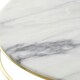 image 3 of Delphine Set Of 2 White Marble Cake Stands White