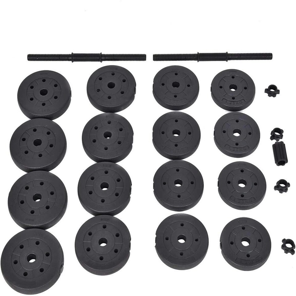 image 1 of Alivio 30kg Dumbbells Pair of Gym Free Weight Barbell/Dumbell Body Building Weights Set