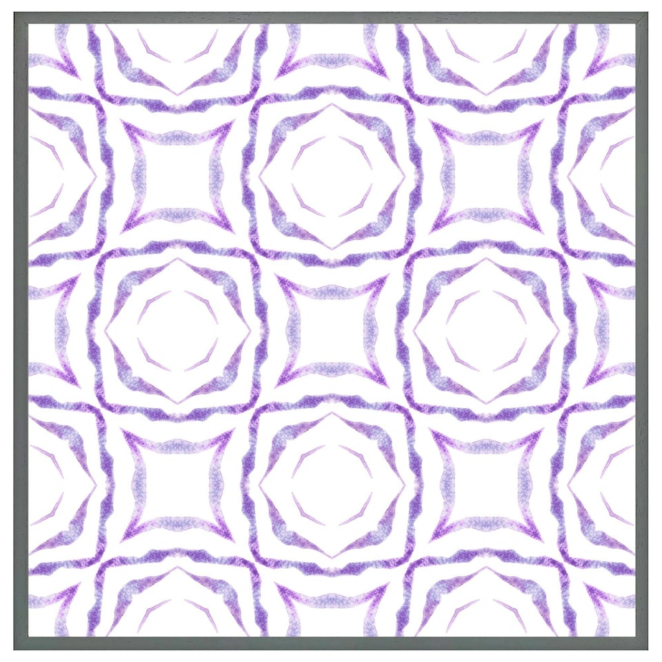 image 1 of Purple brilliant boho (Picture Frame) White | XS