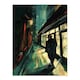 image 3 of Moody Stroll Alleyway Dark Film Noir Living Room Black Framed Wall Art Print A4