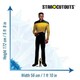 image 3 of Geordi La Forge Star Trek: The Next Generation LeVar Burton Lifesize Cardboard Cutout 172cm