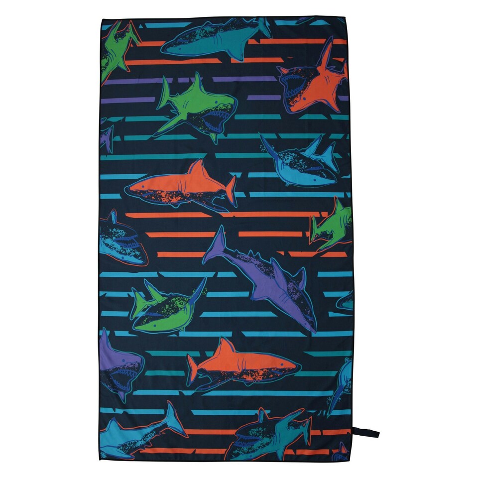 Mountain Warehouse Shark Microfibre Towel - Dark Blue - One Size