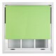 image 1 of FURNISHED Roller Blind Blackout Easy Fit Trimmable Insulated UV Protection with Metal Fittings | Green | Lime