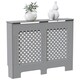 image 1 of Vida Designs Oxford Radiator Cover Painted MDF Cabinet, Grey, 111cm