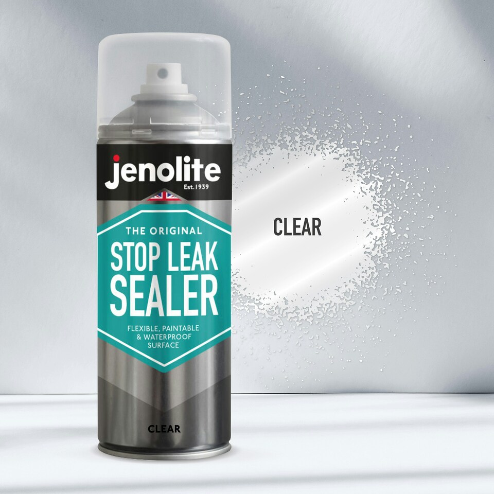 image 1 of Jenolite Stop Leak Waterproof Sealer Spray - Clear - 400ml