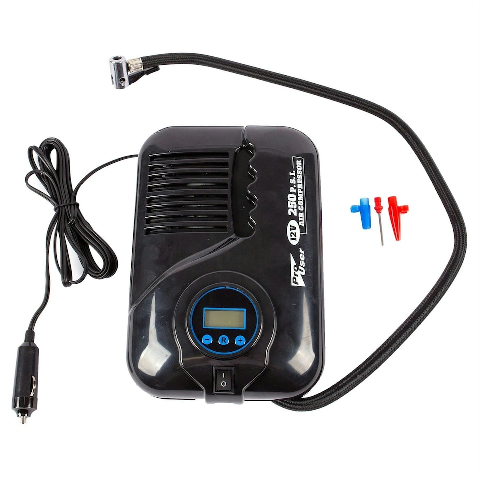 image 1 of Blackspur Digital Electric Pump - 12V 250psi - Black