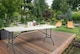 image 4 of Foldable 6ft Heavy Duty Folding Catering Camping Trestle Picnic Bbq Party Table | White | (L)183cm x (W)76cm x (H)72cm