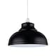 image 2 of Set of 2 Dome - Black Easy Fit Metal Pendant Shades Black