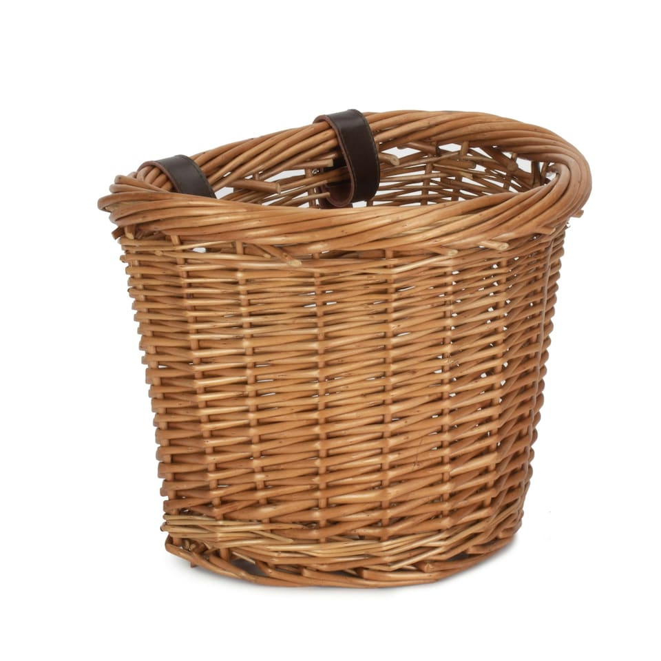 image 1 of Wicker Heritage Oval Bicycle Bike Basket