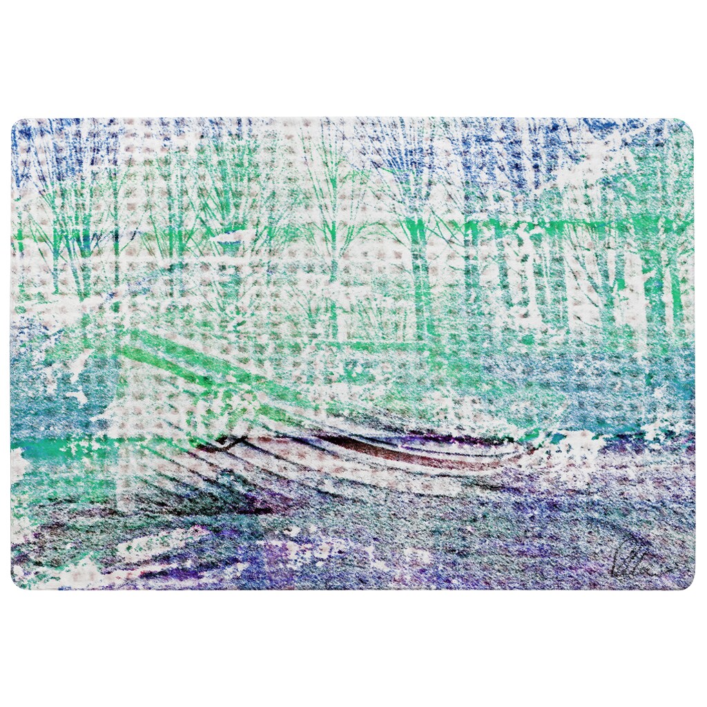 Washed Up Blue Rug | Multi - Tesco Groceries