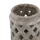 image 2 of Siena Large Lattice Lantern - Ceramic - L17 x W17 x H23 cm - Brown