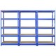 image 2 of 3 x Q-Rax Blue 120 x 50 x 180cm & 2 x Racking Blue 90 x 50 x 180cm Blue