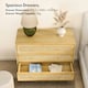 image 5 of VonHaus Rattan Chest of 3 Drawers | Brown