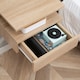 image 9 of HOMCOM Nightstand Set of 2, Wall Mounted Bedside Cabinet, Oak Tone