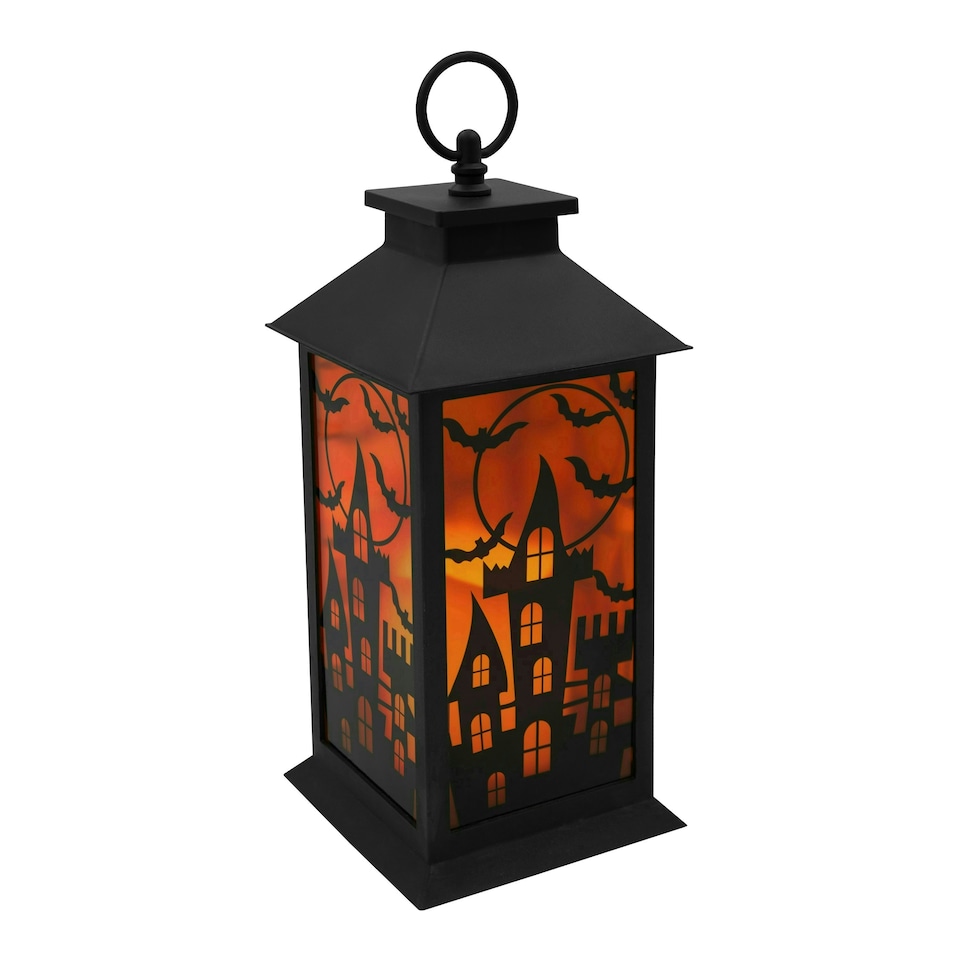 image 1 of LED Halloween Lantern with Flickering Candle Effect