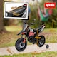 image 5 of AIYAPLAY 12V Kids Motorcycle, Aprilia Licensed Electric Motorbike with Training Wheels, Spring Suspension, LED Light, Music, USB, Kids Electric Bike for Boys, Girls, Red and Black