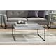 image 1 of Concrete Effect Square Coffee Table | Grey | Grey