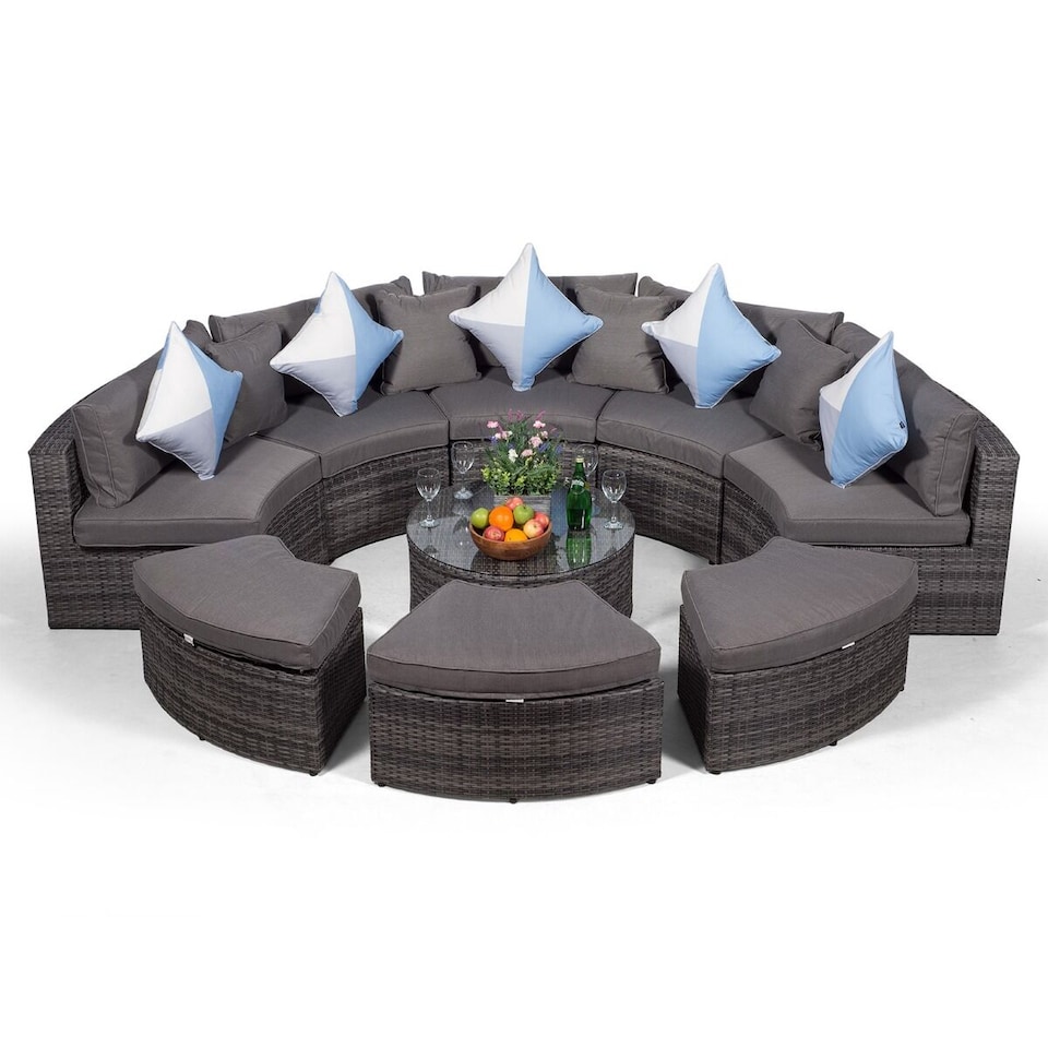 image 1 of Monaco Luxury Large Rattan Garden Sofa Set