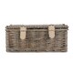 image 3 of Wicker 25m Antique Wash Willow Handle Picnic Basket Brown | Brown | One Size