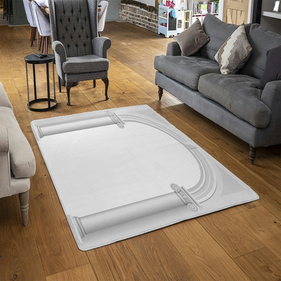 image 1 of Colums (Rug) Grey | Medium: 80x150cm