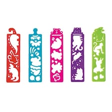 Assorted Plastic Tracing Strips Stencils - Pack of 8