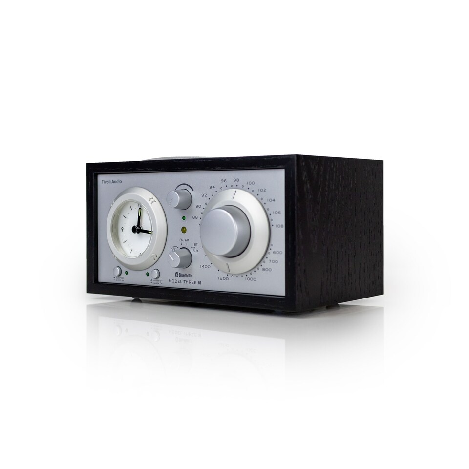 image 1 of Tivoli Audio - Model Three BT with USB-C - Black Ash/Silver