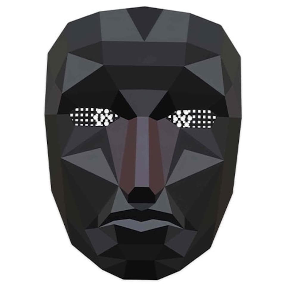 Squid Game Inspired Polygon Cardboard Face Mask