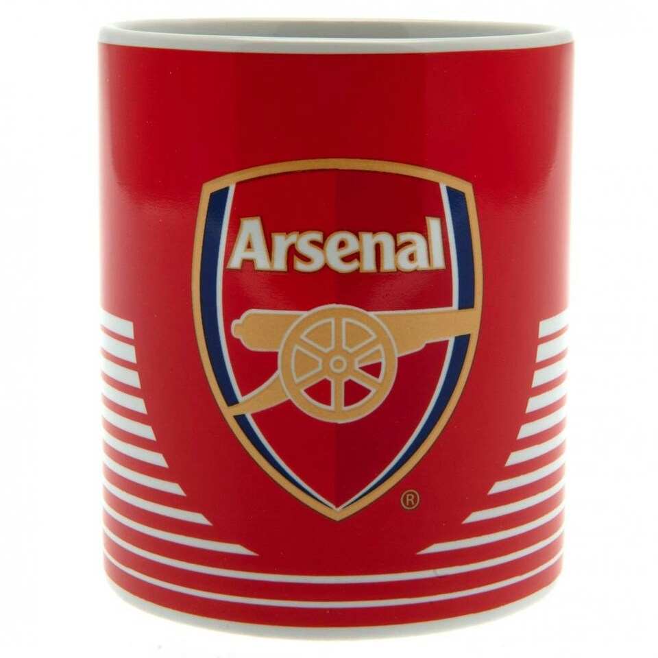 image 1 of Arsenal FC Lines 325ml Mug - Red/White - One Size