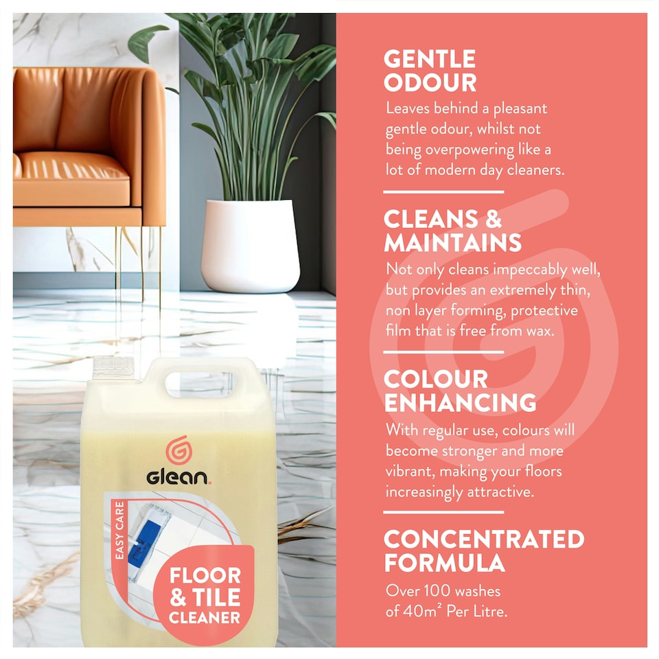 image 1 of Glean Easy Care Floor Tile Cleaner - 5l