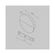 image 3 of Jupiter Modern Integrated LED Wall Lamp Brass 3000K 200lm White Shade