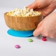 image 5 of Tiny Dining Children's Bamboo Suction Monkey Dinner Set - Blue
