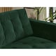 image 3 of Furniturebox Jolene 3 Seater Emerald Green Velvet Sofa