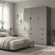 image 2 of RIGA 3 Door 6 Drawer Wardrobe | Grey | Grey & Cedar Grey | 10 x 44.5 x 79 | 1